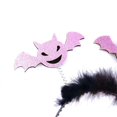 thumbnail image 4 of Halloween Bat Headband Day of the Dead Sequins Hairband Cosplay Costume Headpiece for Adult Kids Stage S Headwear, 4 of 5