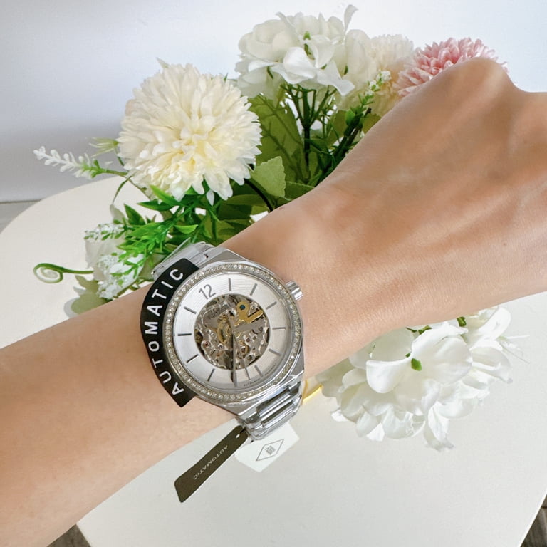 Fossil Women\'s Silver Watch with White Dial Fossil Jacqueline White Dial Silver Steel Strap Watch for Women main image 2