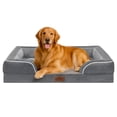 thumbnail image 1 of MAGMALIFE Cama Ortopédica Extra Grande para Perros con Espuma de Alta Densidad y Tela Terciopelo Suave Funda Lavable Base Antideslizante, Ergonomica 107x77x23 cm, 1 of 7