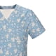 thumbnail image 5 of Puntoco Blusa de manga corta con cuello en V para mujer, estampado de uniforme de trabajo con bolsillos Puntoco Puntoco-4581, 5 of 5