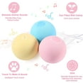 thumbnail image 2 of Cat Toy Ball - Interactive Cat Toys for Indoor Cats Refillable Catnip Toys for Cats Kitten Pet Cat Kicker Toys of Funny Lifelike Animal Chirping Sounds Bird Cricket Frog 3PCS B, 2 of 9