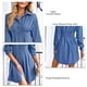 thumbnail image 2 of Vestido De Camisa De Solapa, Manga Larga, Tela Suave, Elegante, Informal, Para Mujer, Vestido De Camisa Para Oficina ANGGREK Otros, 2 of 7