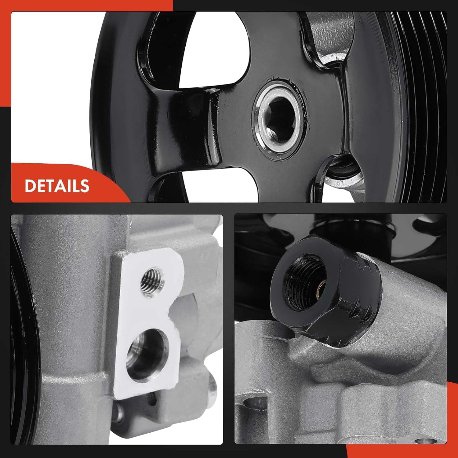 A-Premium Power Steering Pump, with Pulley, Compatible with Scion tC 2005 2006 2007 2008 2009 2010, L4 2.4L, Replace # 4431020870