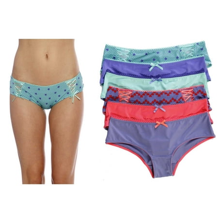 

Just Intimates Thongs / Underwear / Panties for Women (Pack of 6) (Group 1 Small)