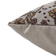 thumbnail image 3 of Fabritual Block Print Pure Linen 14x20 Throw Pillow Covers, Handmade Vintage Pillow Covers For Sofa and Couch, Floral Print Outdoor Cushion Cover With Boho Home Decor (Sajawat, Mustard), 3 of 5