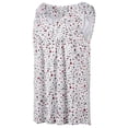 thumbnail image 3 of Innerwin Haut d'Été Col en V Débardeurs pour Femmes Imprimé Floral Boho T-Shirts Blanc 3TG, 3 of 5