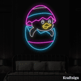thumbnail image 2 of Craftnamesign Egg Duck Neon Sign, Easter Day Sign, Nursery Kid Room Decor, 2 of 4