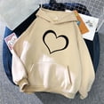 thumbnail image 4 of WRKEKC Hoodies for Women Long Sleeve Hoodie with Pockets Heart Printed Pullover Sweatshirt for Women Fall Casual Wear Trendy Top, 4 of 4