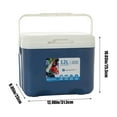 Portable Cooler Insulated Box With Thermometers Leak Proof Outdoor Hard