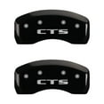 thumbnail image 4 of MGP 4 Caliper Covers Engraved Front Cursive/Cadillac Engraved Rear CTS Black finish silver ch, 4 of 5