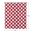 thumbnail image 5 of Red and White Checkered Pattern Shower Curtain 72"x84" ,Bathroom Decorative Shower Curtains Set with 12 Hooks,Modern Waterproof Washable Shower Curtain, 5 of 6