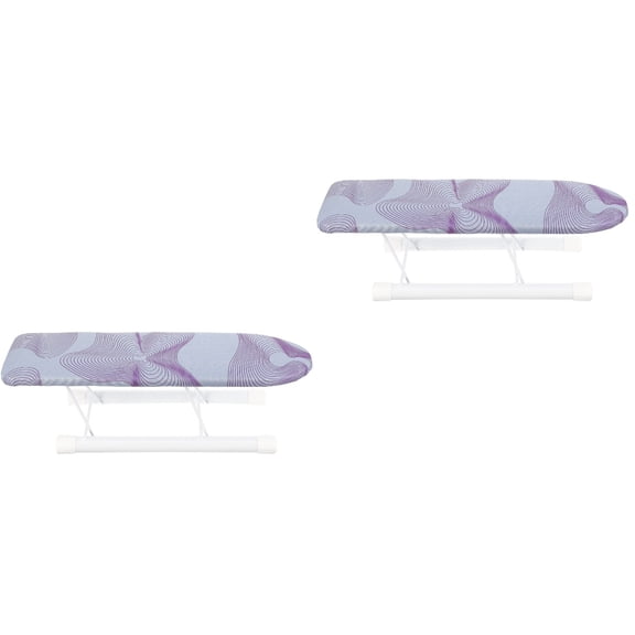 unbranded 2pcs Tabletop Small Ironing Board Ironing Board Sleeve Ironing Board Clothes Ironing Accessory