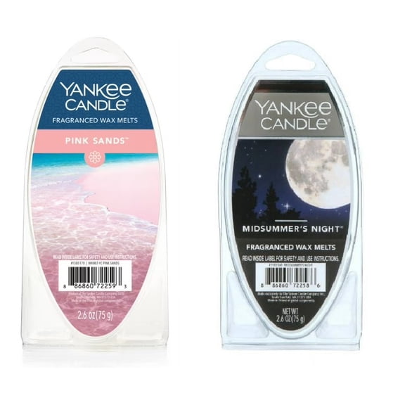 Yankee Candle Wax Melts Pack of 2 - Pink Sands and Midsummer's Night