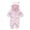 Pink, variant on Dezsed Baby Rompers Toddler Baby Boys Girls Color Plush Cute Bear Ears Winter Keep Warm Jumpsuit Romper Brown 3Months