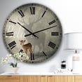 thumbnail image 2 of Designart Oversized Black Analog Round Cottage Modern Wall Clocks, CLM25480-C23, 2 of 3
