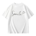 thumbnail image 4 of MUXiin Girl Shirts Size 14-16,Back To School Outfits For Girls Round Neck Holidays Tops Short Sleeve Graphic Printed Tees Shirts for Youth Girls Casual Children's Shirts, 4 of 6