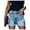 Light Blue 1, variant on ONLYSHE High Waisted Stretchy Fashion Casual Denim Shorts