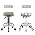 thumbnail image 3 of Uemuo Gnomes and Hearts Pattern Round Bar Stool Seat Covers Washable Stool Cushion Slipcover Elastic Bar Chair Covers-14 inch, 3 of 7