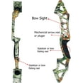thumbnail image 4 of Falcon 60" Takedown Hunting Recurve Bow Metal Riser 30 35 40 45 50 55 60 65 70 Lbs Black/Camo Right Handed, 4 of 9