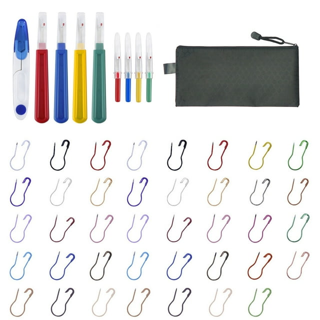Bangcool Seam Ripper Kit Professional Sewing Ripper with File Bag & 100PCS Gourd Pin