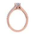 thumbnail image 2 of 0.44 Carat Prong Set Solitaire Diamond Engagement Ring Band in 14K Rose Gold (Ring Size 4), 2 of 5
