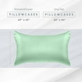 thumbnail image 6 of Elegant Comfort 6-PACK Cooling Viscose Satin Pillowcase Set with Hidden Zipper closure, Silky Smooth for Hair and Skin Care-Beautiful Gift Box-6-Piece Satin Pillowcase Set, Standard/Queen, Mint Green, 6 of 7