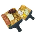 thumbnail image 1 of JS Gourmet - Ensemble de 2 Planches de Service et à Découper en Bambou avec Poignée Noire, 1 of 3