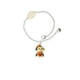 thumbnail image 2 of Delight Jewelry Resin Monkey in Pumpkin Costume - Goldtone Leaf Delicate Bracelet, 6.25+1.75", 2 of 4