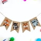 thumbnail image 3 of KAKOWELY Banderines de arpillera de aproximadamente 2 m con estampado de animales del bosque, banderines para tirar, suministros de decoración para fiestas de cumpleaños, 3 of 4