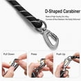 thumbnail image 5 of YeewayVeh Hands Free Dog Leash – 6FT Heavy Duty Dog Leash with Padded Handle, 360° Swivel, Adjustable Crossbody Waist Reflective Leash for Walking, Running, Training – for Medium Large Dogs (Black), 5 of 9