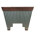 thumbnail image 5 of Southern Patio 24" Westlake Deck Rail Garden Planter, Rustic Galvanized, 5 of 7