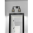 thumbnail image 3 of 208-OB-G53 Innovations Lighting Bell - 2 Light Bath Vanity In Industrial Style-10 Inches Tall and 16 Inches Wide-Oil Rubbed Bronze Finish-Light Smoke, 3 of 4