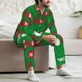 thumbnail image 7 of Sikiie Cute Santa Mens Pajama Set, Soft Warm Long Sleeve Sleepwear, Cozy Button-Down Pjs for Men-Medium, 7 of 7