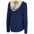 thumbnail image 3 of Women's Colosseum Navy Navy Midshipmen Catalina Hoodie Long Sleeve T-Shirt, 3 of 3