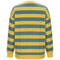 thumbnail image 6 of Htigea Women's Striped Sweatshirts Oversized Crew Neck Long Sleeve Pullover Preppy Casual Loose Fit Sweatshirt Tops Yellow M, 6 of 8