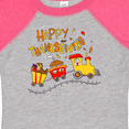 thumbnail image 4 of Inktastic Happy Thanksgiving Turkey Train with Food Boys or Girls Baby Bodysuit, 4 of 5