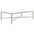 thumbnail image 4 of SAFAVIEH Couture Jessa Glam Metal Coffee Table, Brass/White, 4 of 10