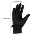 thumbnail image 6 of Callipe 1 Pair Winter Cycling Gloves Windproof Waterproof Touchscreen Anti-slip Thermal Cold Weather Men Women Full Finger Motorcycle Riding Gloves, 6 of 7