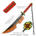 Elervino Anime Demon Slayer Uzui Tengen Swords, 2 Piece 31.5 inch