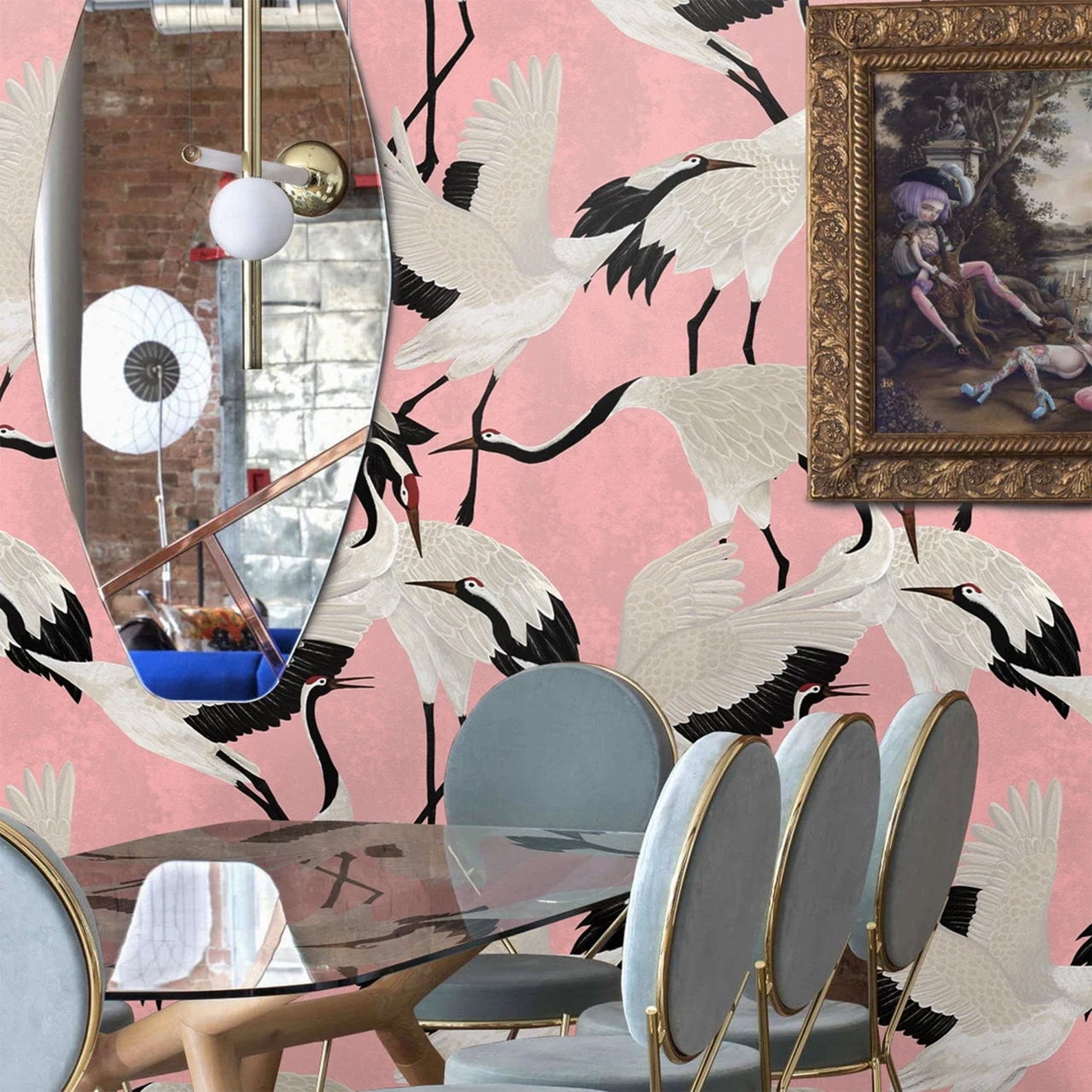 Pink Herons Wallpaper