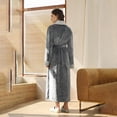 thumbnail image 4 of Gifts for Mom Robe for Women Fleece Loungewear Oversized Warm Women's Robes Bath Womens Bathrobe Grey, 4 of 4