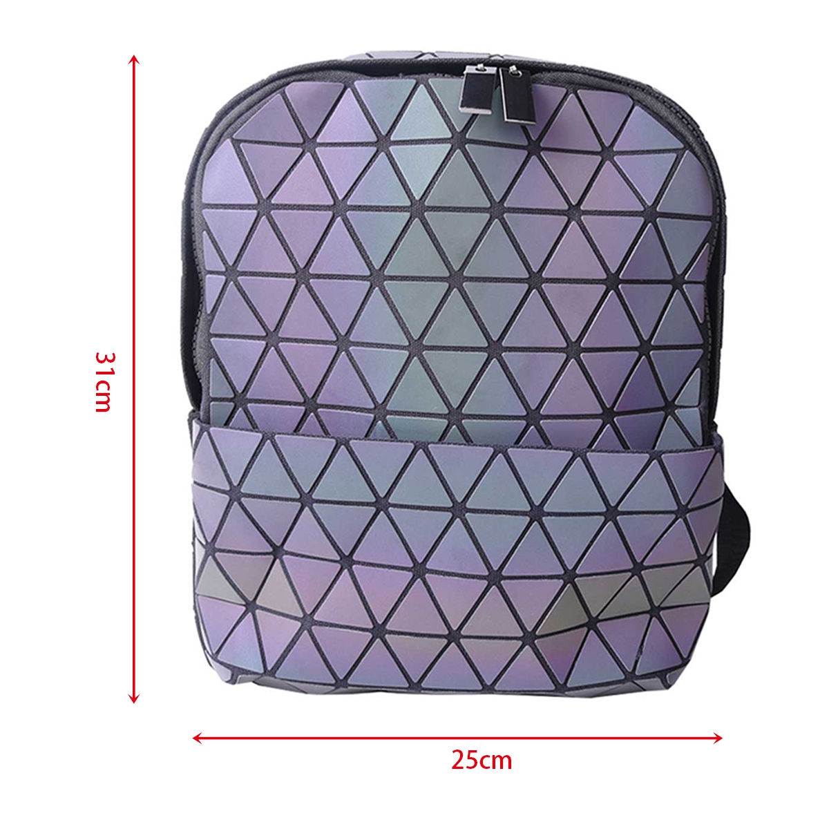 Mini Geometric Pattern Fashionable White Women's Backpack