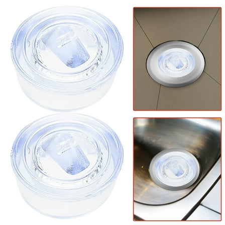 WHAMVOX  10 Pcs Sealing Small Stopper Strainer for Sink Plug Travel Transparent
