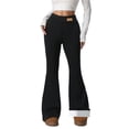 thumbnail image 1 of Leggings for mujer, pantalones acampanados con forro polar cálido de invierno 2026, ropa térmica gruesa cómoda de cintura alta, 1 of 7