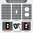 thumbnail image 3 of Yayeee Toggle Light Switch Wall Plate 1-Gang 4.5"x2.7" Home Decorative Outlet Cover, Black and White Geometric, 3 of 7