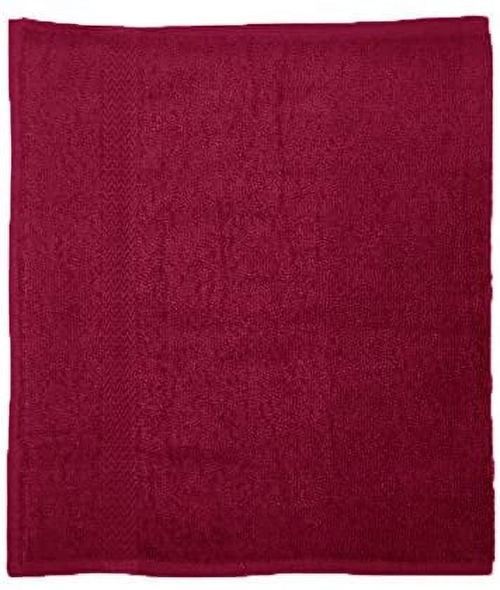 EOM Towels Bleach Safe 100% Cotton Ringspun Vat Dyed Hand Towels Size 16" X 28" 12 Pack Great for Salon, Gym and Home use. (Burgundy)