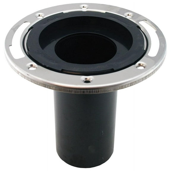 3" Plumbfit ABS Closet Flange with Stainless Steel Ring less Knockout ,PartNo C5