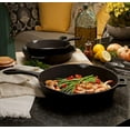thumbnail image 5 of Bayou Classic 7405 3 Piece Cast Iron Skillet Set, 10"/12"/14", 5 of 6