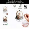 thumbnail image 7 of Cheapark 2D Acrylic Christmas Rotating Ornament - Warm Glow Ferris Wheel/Snowhouse 360° Spin Durable Decor Holiday Christmas Gift for Home, 7 of 7