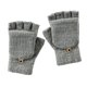 thumbnail image 1 of Soidarity Manoplas sin dedos para hombre y mujer, guantes con tapa, táctil de Handy Winter Warm Ciclismo gris, 1 of 6